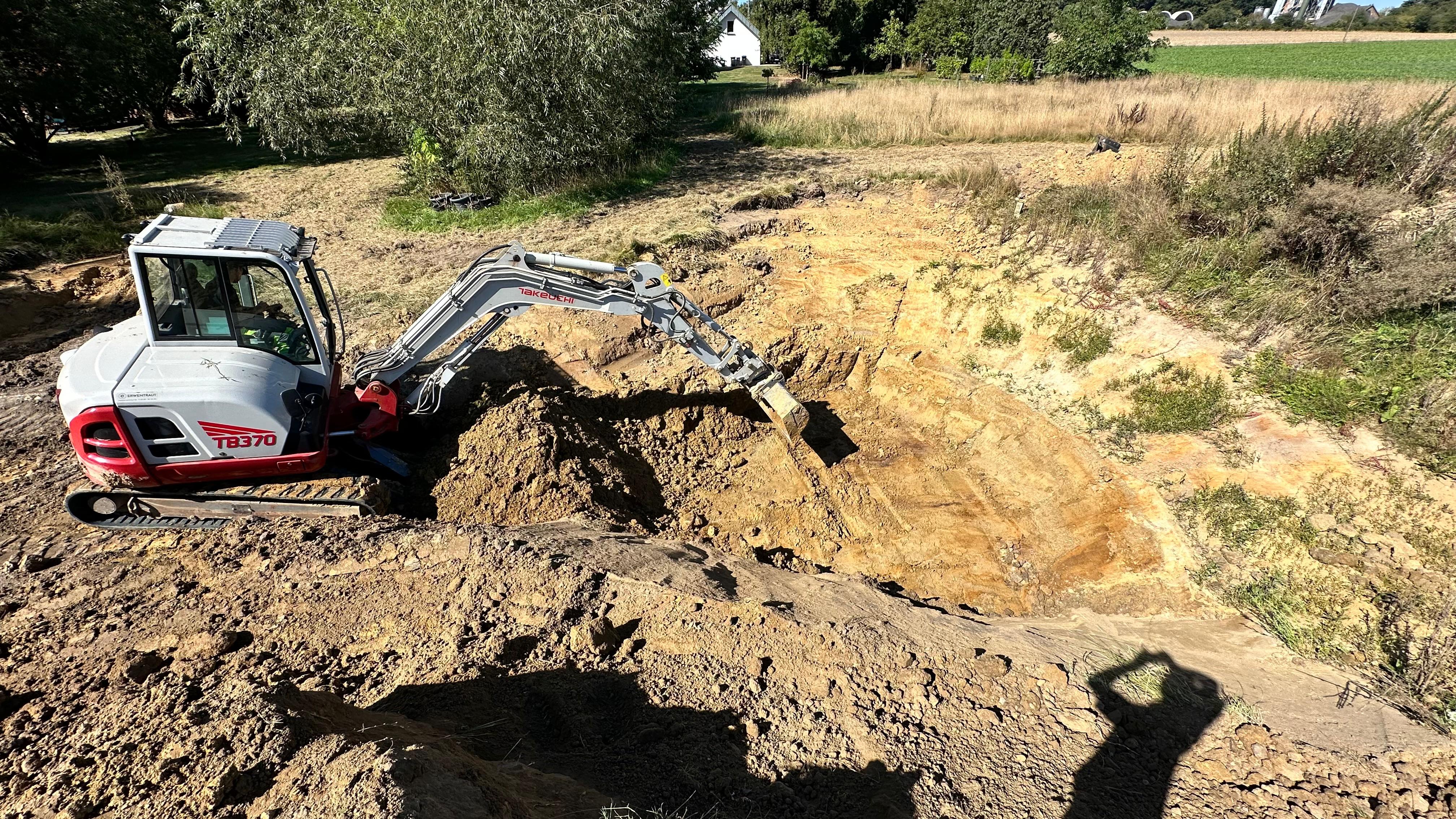 Erdbau Fundament Aushub